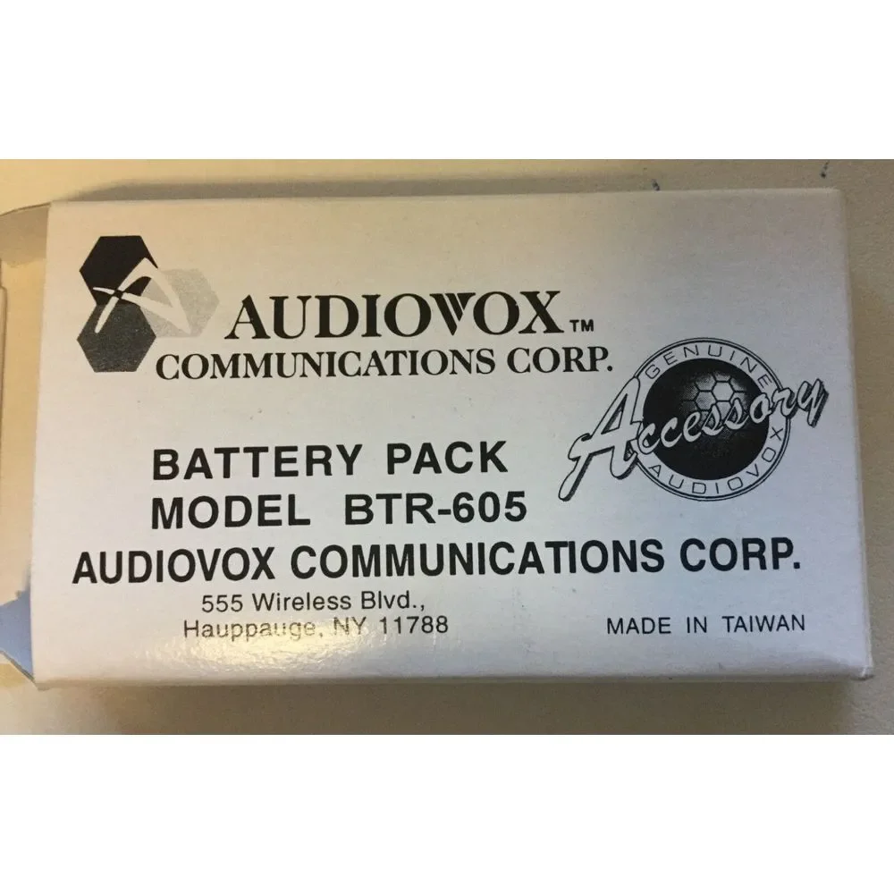 Audiovox Battery Pack Model BTR -605 4.8V 650mAh‎ nickel metal hydride Original